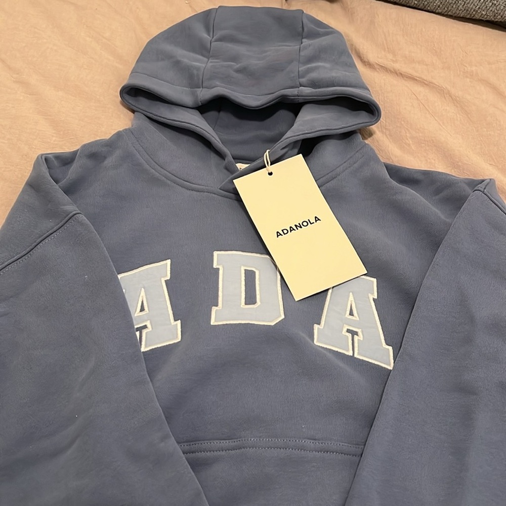 NWT Adanola ADA Vintage blue Hoodie.